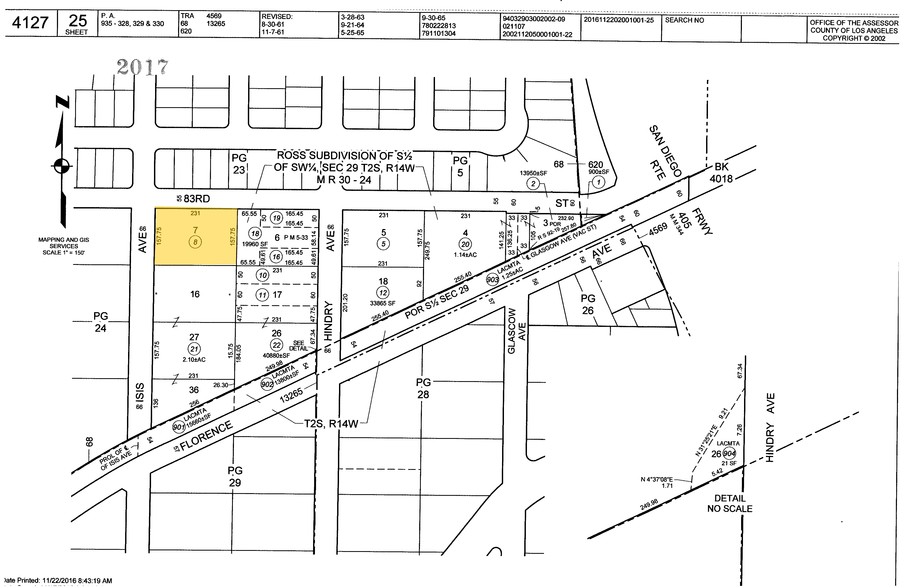 5450 W 83rd St, Los Angeles, CA à louer - Plan cadastral – Image 2 sur 10