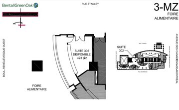 1250 Boul René-Lévesque O, Montréal, QC à louer Plan d’étage– Image 1 sur 1