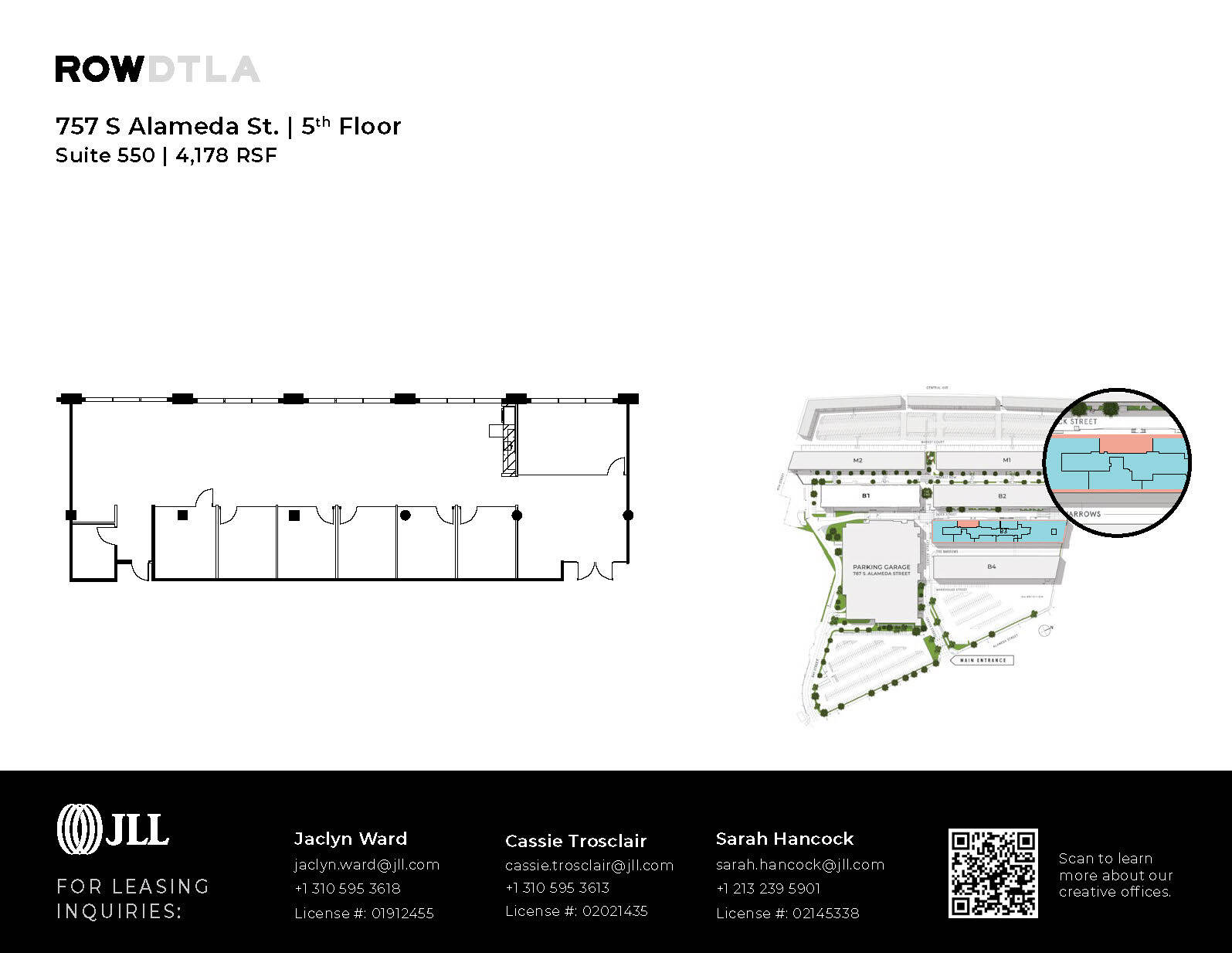 777 S Alameda St, Los Angeles, CA à louer Plan d’étage– Image 1 sur 2