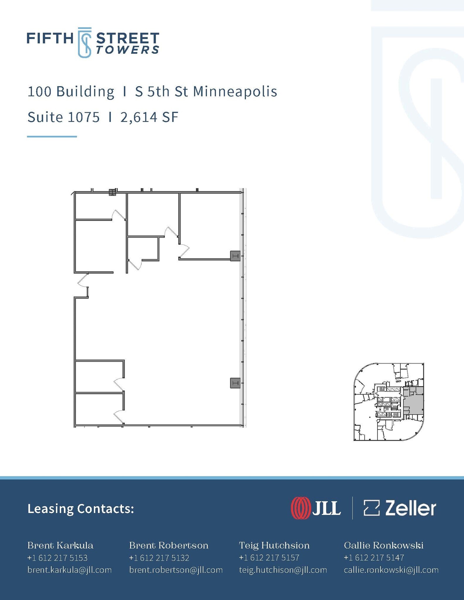 100 S 5th St, Minneapolis, MN à louer Plan d’étage– Image 1 sur 1
