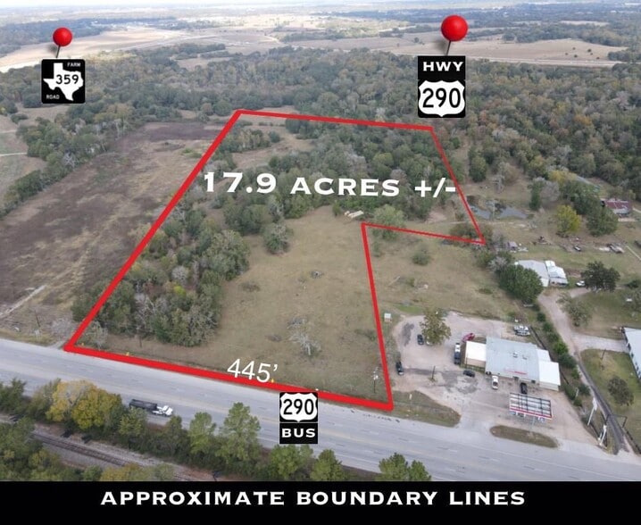 17.9 +/- AC TBD HWY 290 hwy, Hempstead, TX à vendre - Photo principale – Image 1 sur 9