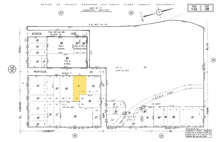 425 Portage Ave, Palo Alto, CA à louer - Plan cadastral – Image 3 sur 11
