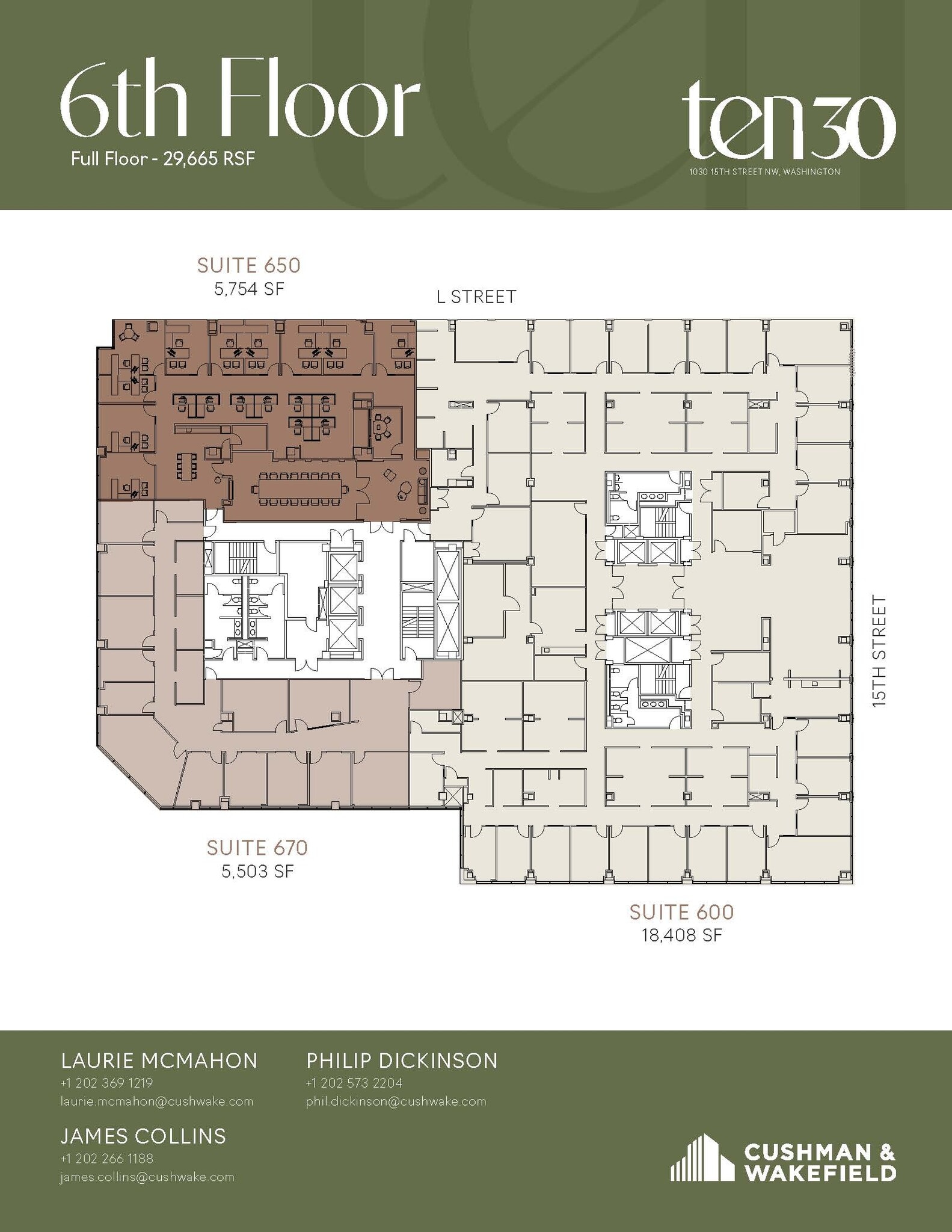 1030 15th St NW, Washington, DC à louer Plan d’étage– Image 1 sur 1