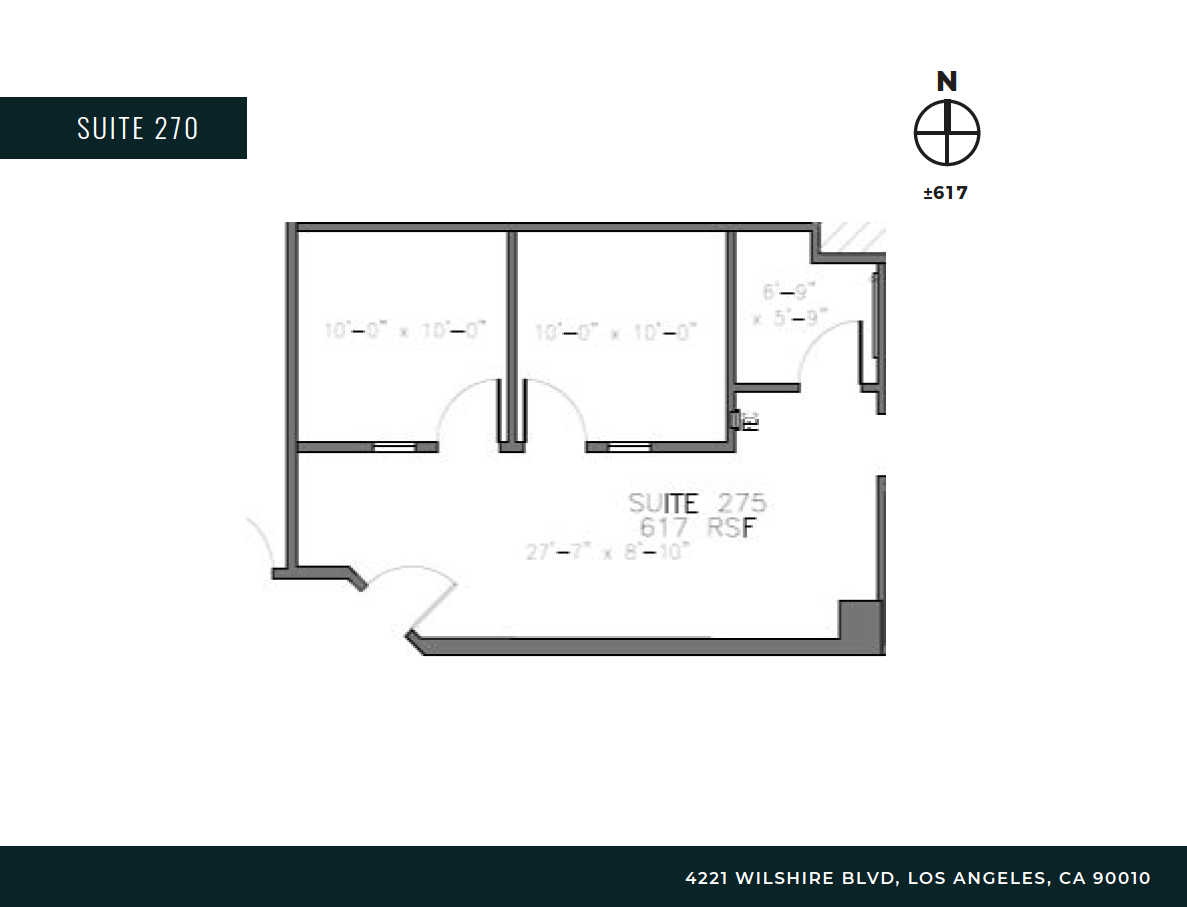 4221 Wilshire Blvd, Los Angeles, CA à louer Plan d’étage– Image 1 sur 4