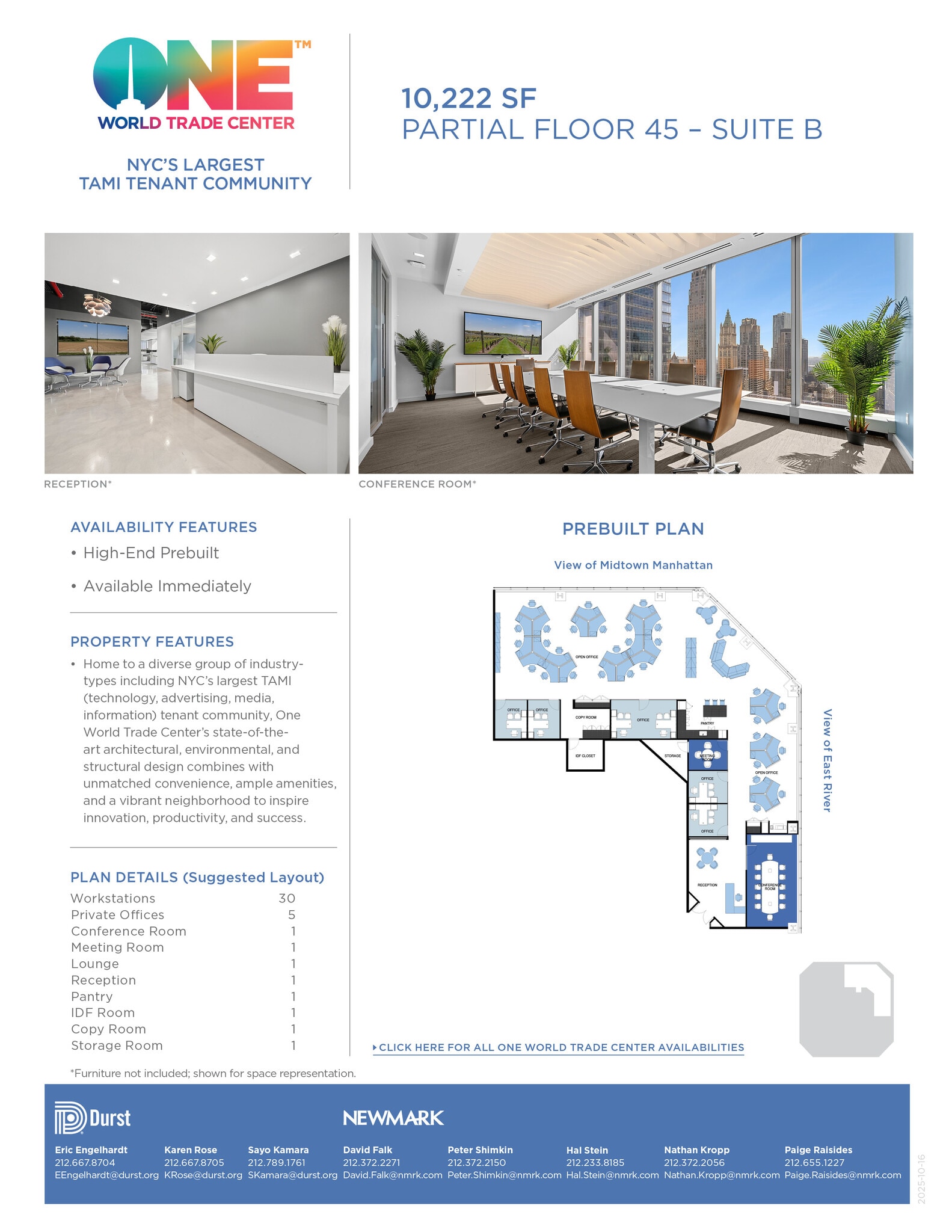 One World Trade Center, New York, NY à louer Photo intérieure– Image 1 sur 1