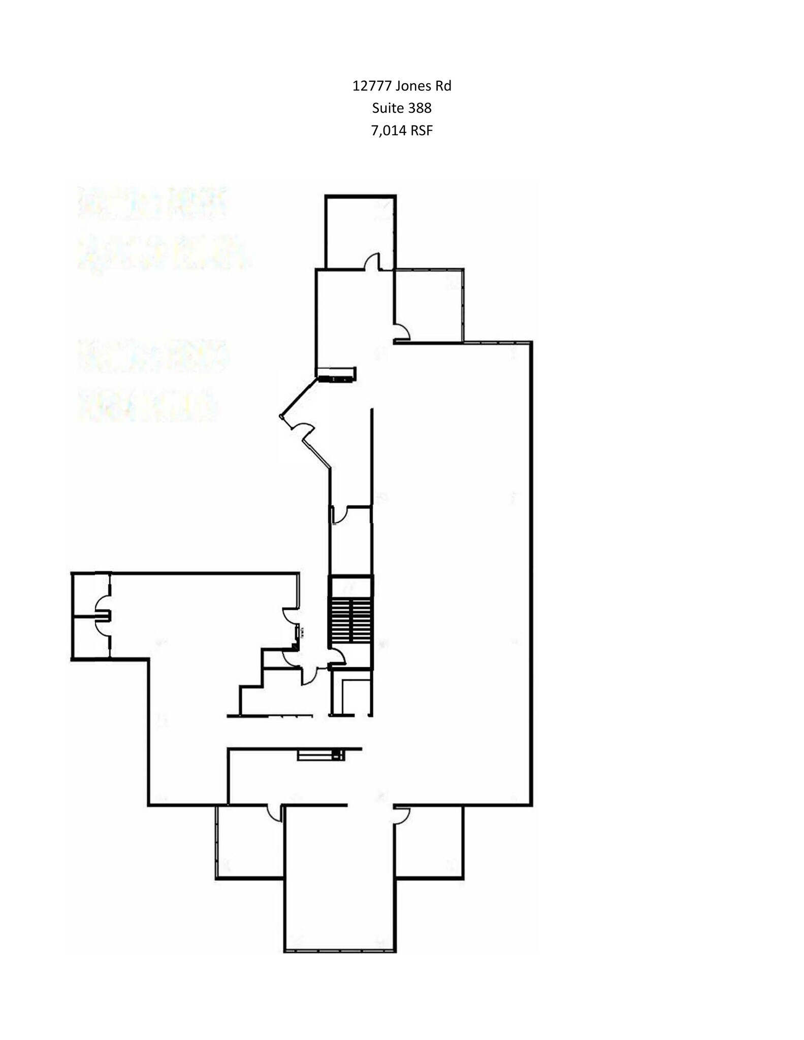 12777 Jones Rd, Houston, TX à louer Plan de site– Image 1 sur 1