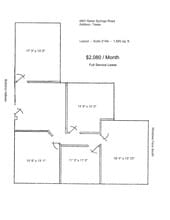 4851 Keller Springs Rd, Addison, TX à louer Plan d’étage– Image 1 sur 1