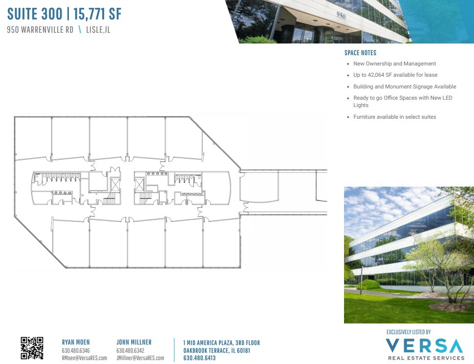 950 Warrenville Rd, Lisle, IL à vendre Plan d’étage– Image 1 sur 1