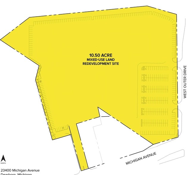 23400 Michigan Ave, Dearborn, MI à vendre - Plan de site – Image 2 sur 2