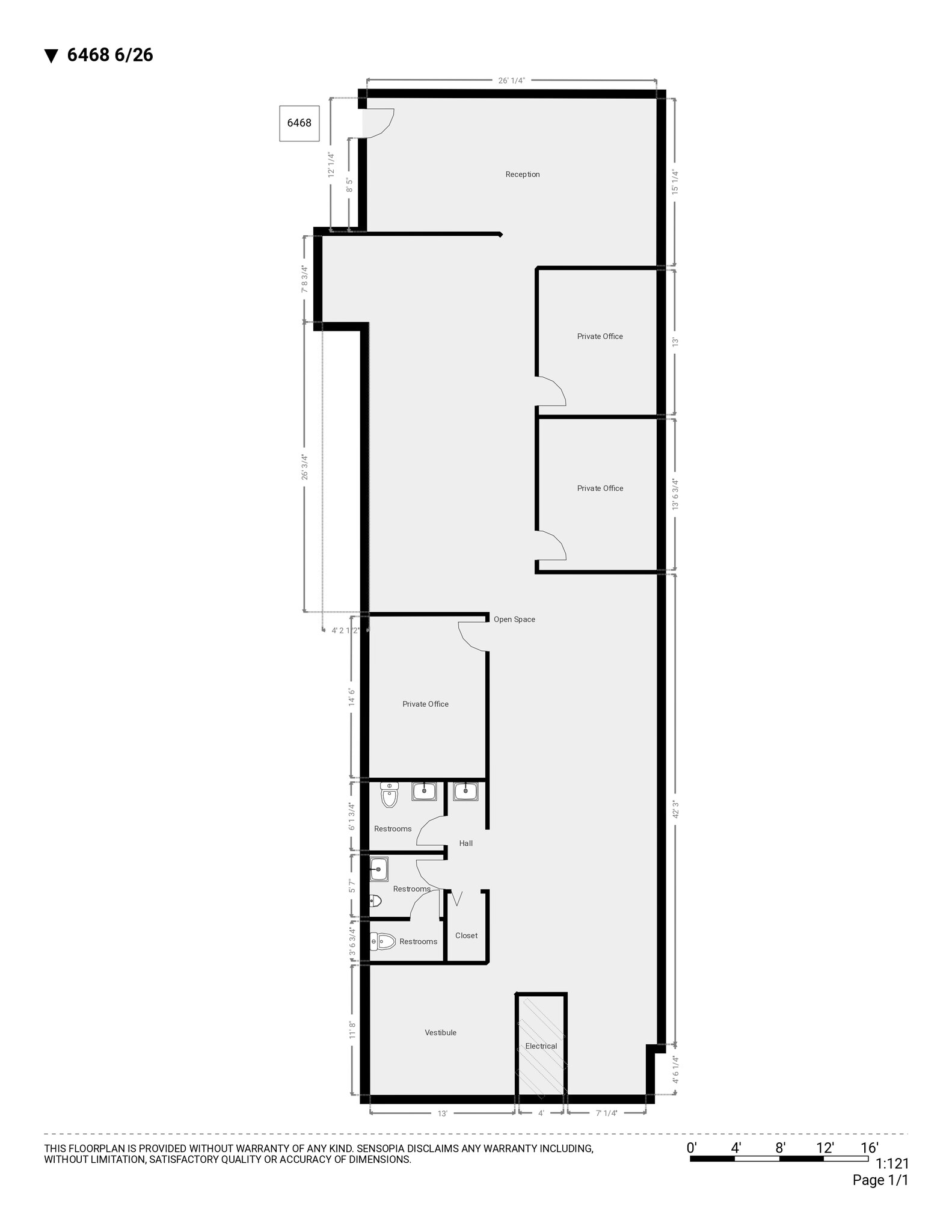6400-6472 NW 5th Way, Fort Lauderdale, FL à louer Plan d’étage– Image 1 sur 2