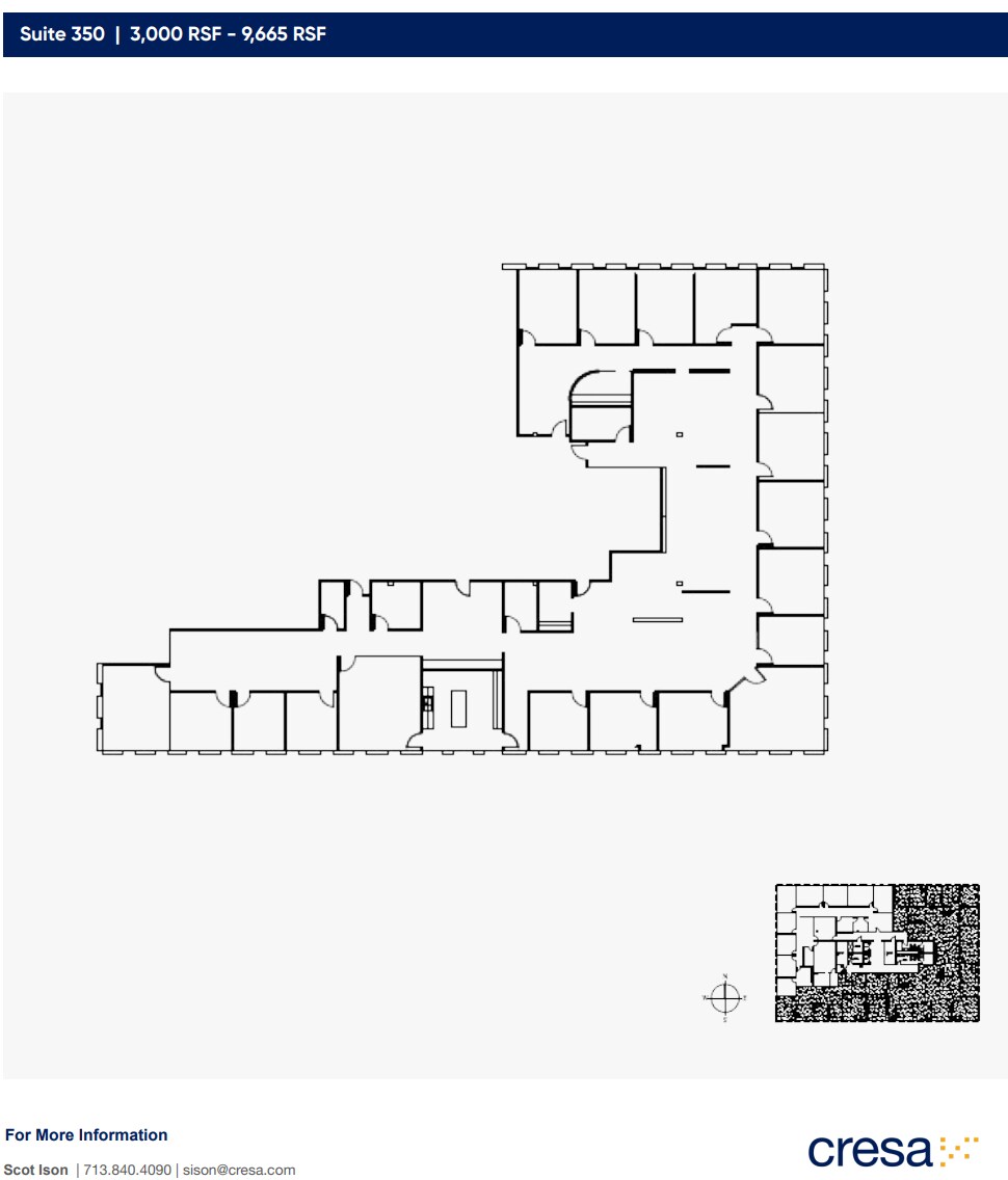 5005 Woodway Dr, Houston, TX à louer Plan d’étage– Image 1 sur 1
