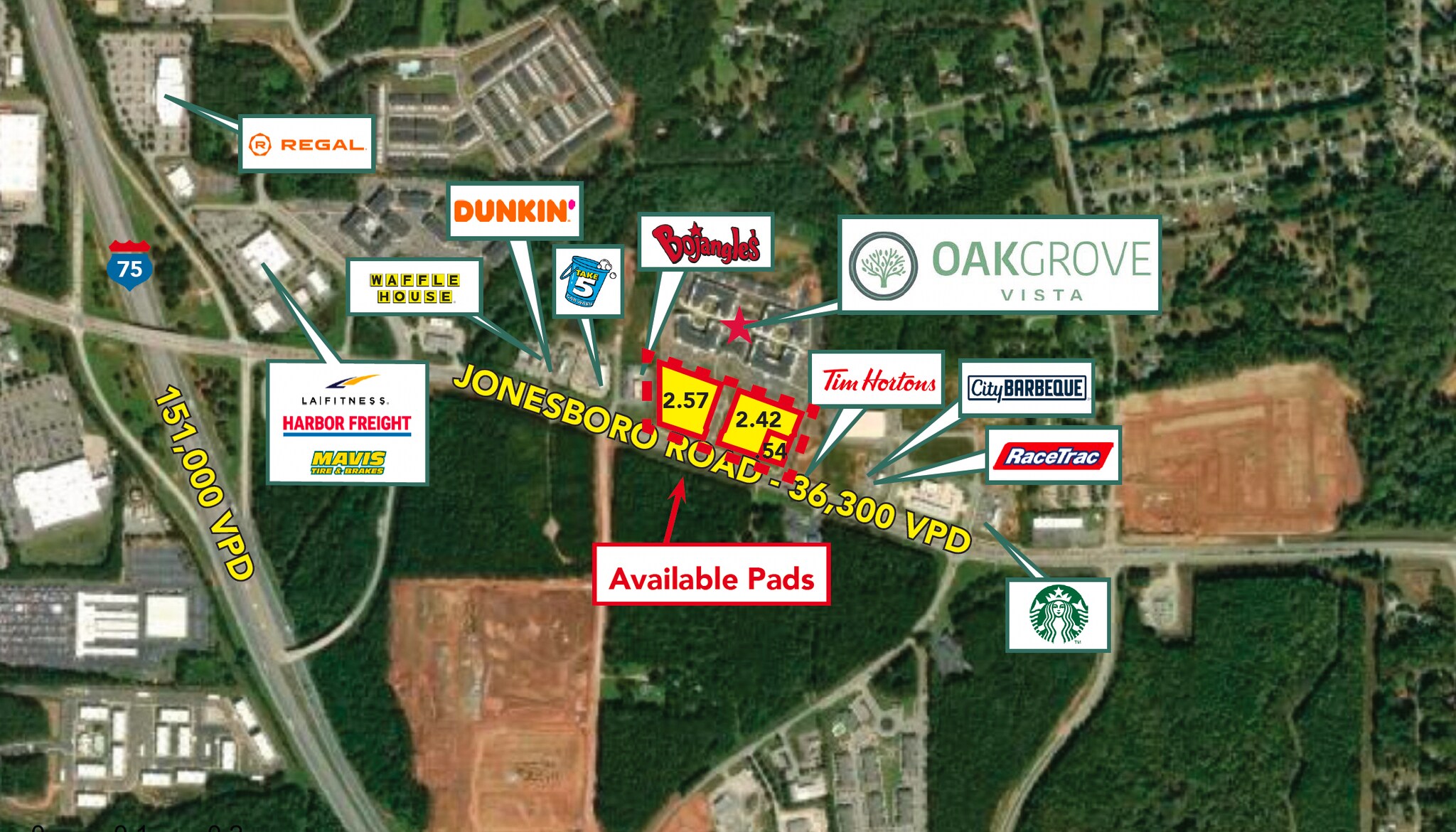 Three Pad-Ready Parcels in McDonough portefeuille de 3 biens à vendre sur LoopNet.fr Photo principale– Image 1 sur 9