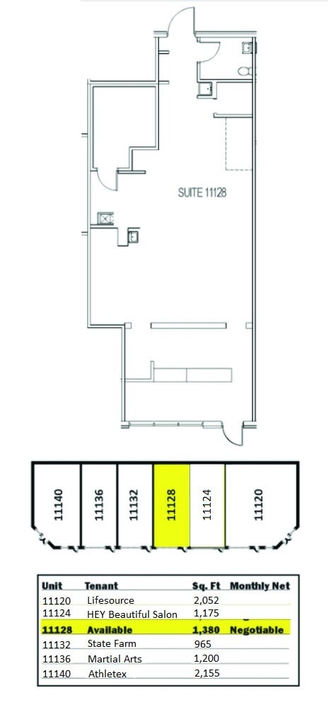 11120-11140 W 179th St, Orland Park, IL à vendre Plan d’étage– Image 1 sur 5