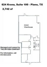 624 Krona Dr, Plano, TX à louer Plan d’étage– Image 1 sur 1
