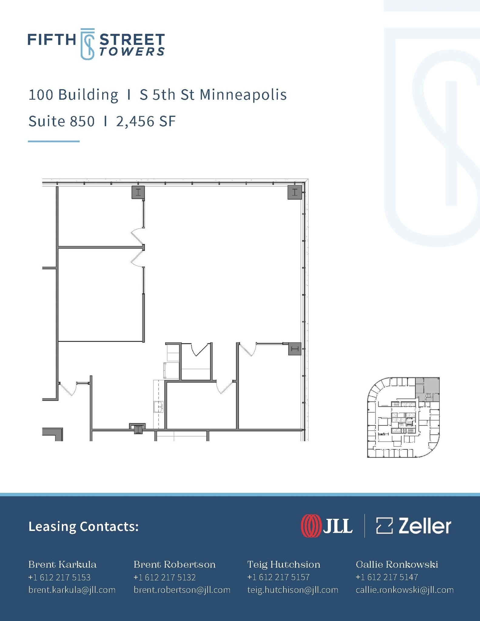 100 S 5th St, Minneapolis, MN à louer Plan d’étage– Image 1 sur 1