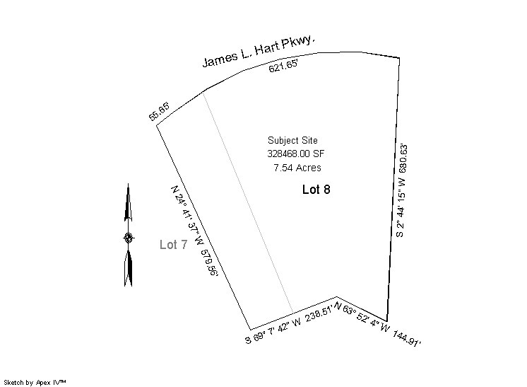 699-709 James L. Hart Pky, Ypsilanti, MI à louer - Plan cadastral – Image 2 sur 7