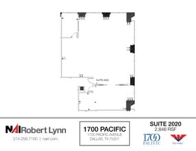 1700 Pacific Ave, Dallas, TX à louer Plan d’étage– Image 1 sur 2