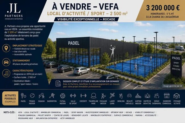Plus de détails pour Local d’activités à vendre