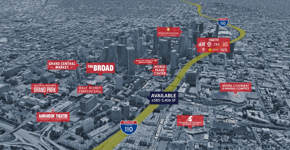 123 S Figueroa St, Los Angeles, CA à louer - Aérien – Image 3 sur 8