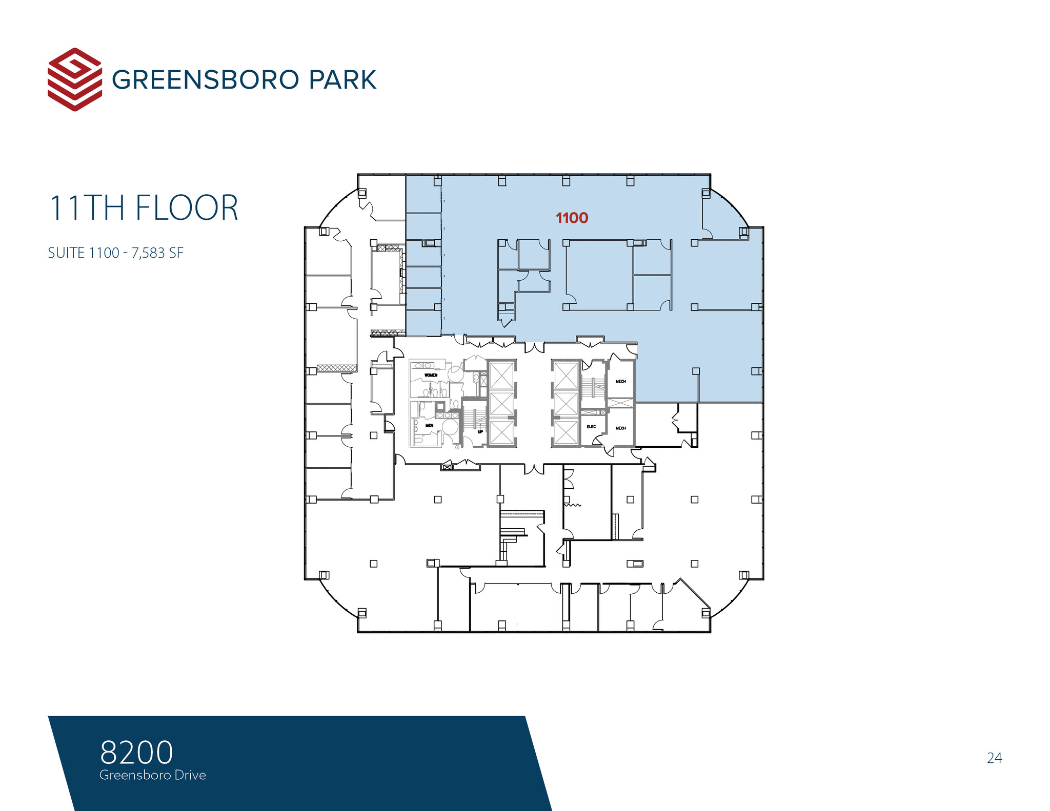 8180-8200 Greensboro Dr, McLean, VA à louer Plan d’étage– Image 1 sur 1