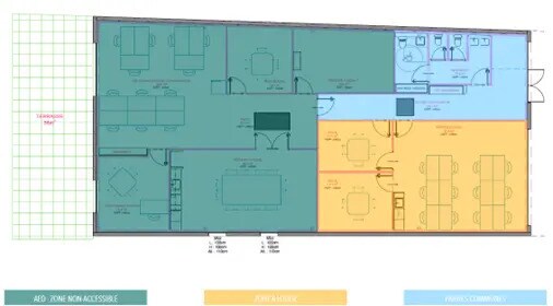 Bureau dans Templeuve-en-Pévèle à louer - Plan d’étage – Image 3 sur 4