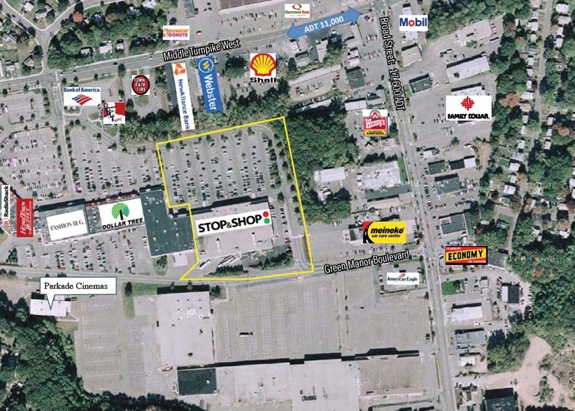 286 Broad St, Manchester, CT à louer - Aérien – Image 2 sur 4