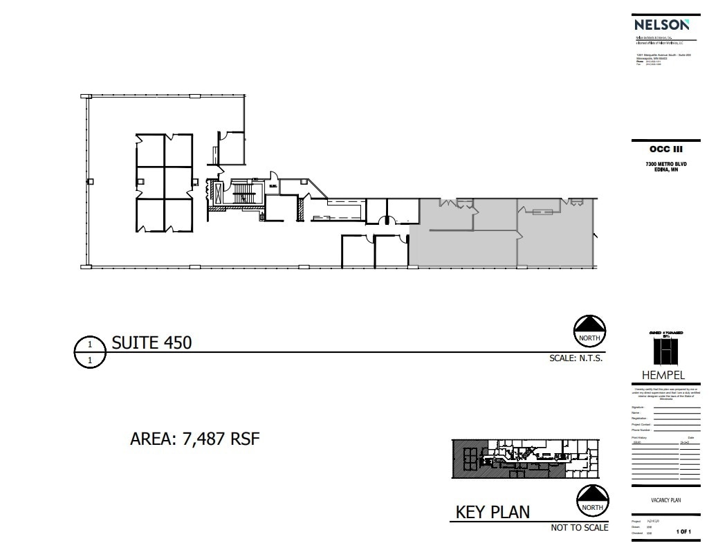 7300 Metro Blvd, Edina, MN à louer Plan d’étage– Image 1 sur 1
