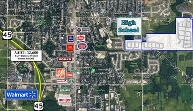 2245 E Decorah Rd, West Bend, WI - VUE AÉRIENNE  vue de carte - Image1