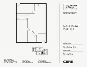 2625 Butterfield Rd, Oak Brook, IL à louer Plan d’étage– Image 1 sur 1