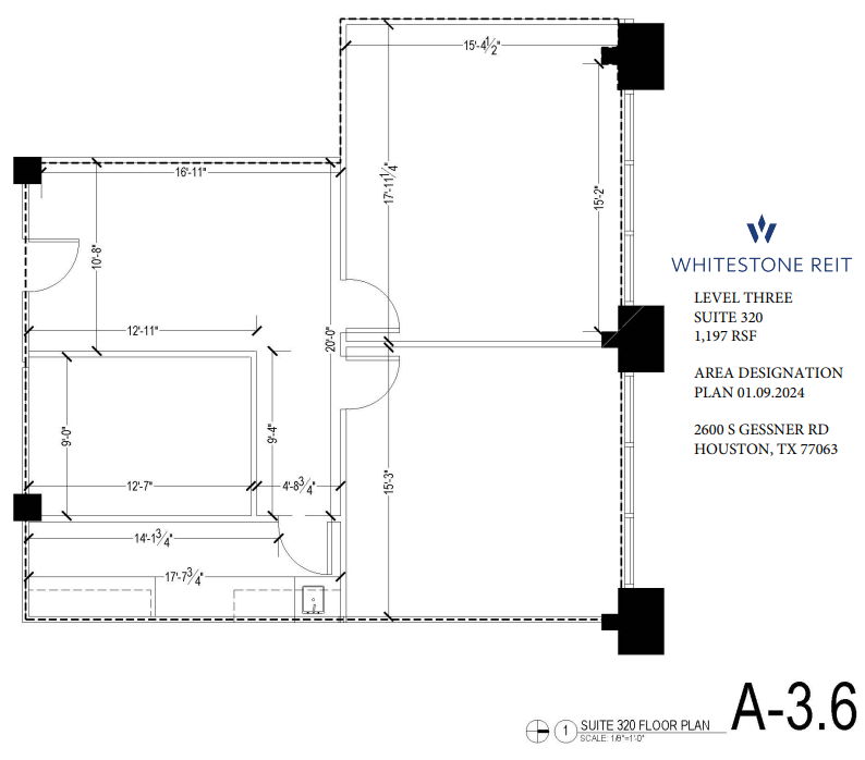 2600 S Gessner Rd, Houston, TX à louer Plan d’étage– Image 1 sur 1