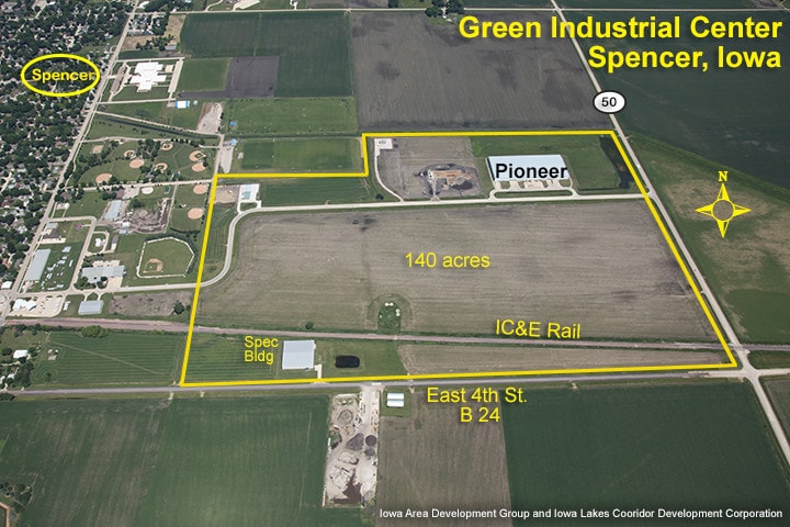 E 4th St, Spencer, IA à vendre - Aérien – Image 1 sur 2