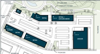 4294 8 St SW, Airdrie, AB à louer Plan de site– Image 1 sur 1