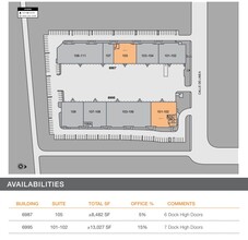 6987 Calle De Linea, San Diego, CA à louer Plan de site– Image 2 sur 2