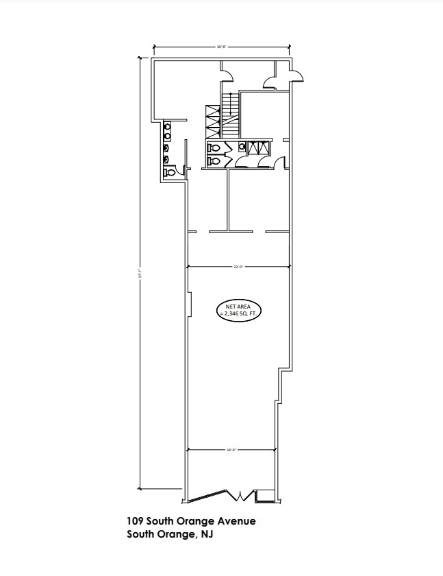 109-113 S Orange Ave, South Orange, NJ à louer Plan d’étage– Image 1 sur 1