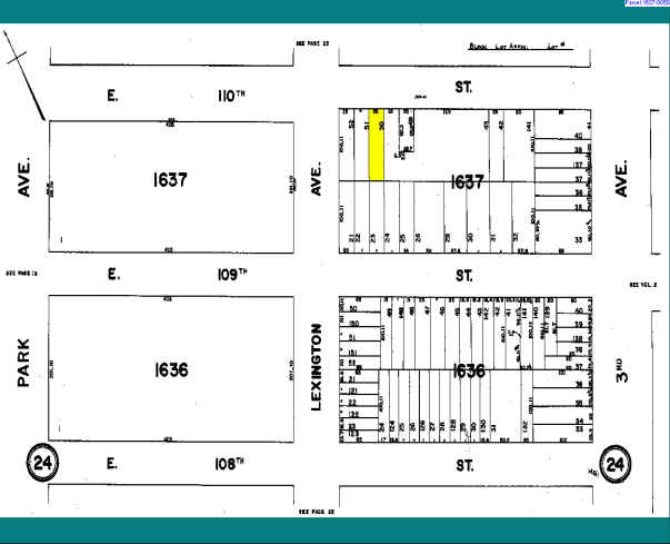 154 E 110th St, New York, NY à vendre - Plan cadastral – Image 2 sur 2