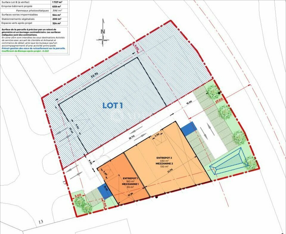 Local d'activités dans Saint-Herblain à vendre Plan de site– Image 1 sur 2