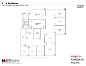 7108-7121 Fairway Dr, Palm Beach Gardens, FL à louer Plan d’étage– Image 1 sur 8