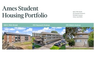 Plus de détails pour Ames Student Housing Portfolio – Logement à vendre, Ames, IA