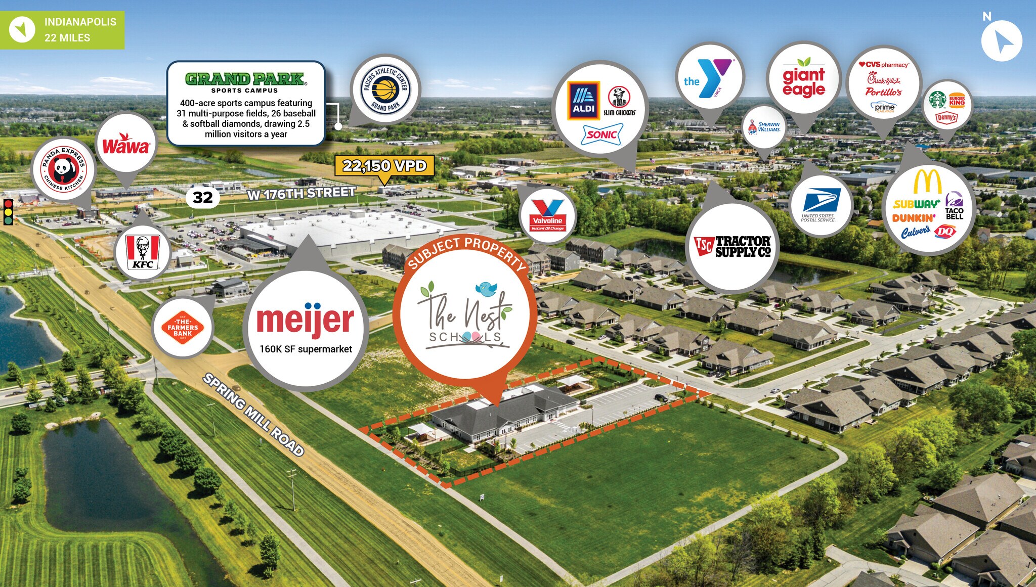 17313 Spring Mill Rd, Westfield, IN à vendre Photo principale– Image 1 sur 3