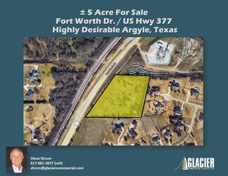 Plus de détails pour Fort Worth Dr & US Hwy 377, Argyle, TX - Terrain à vendre