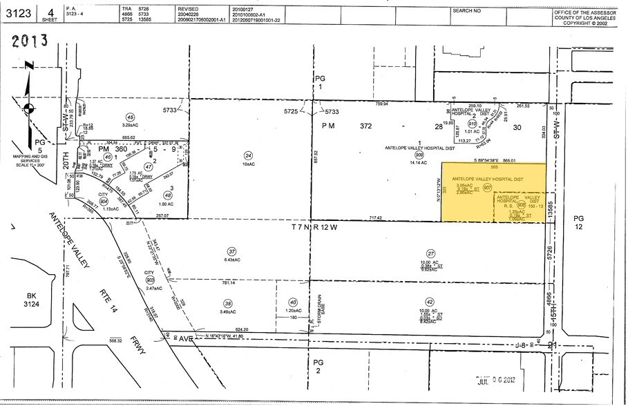 44105 15th St W, Lancaster, CA à louer - Plan cadastral – Image 3 sur 10
