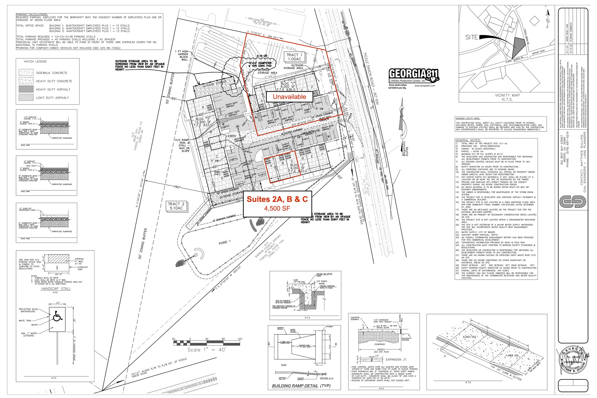 251 Picklesimon Rd, Winder, GA à louer Plan de site– Image 1 sur 2