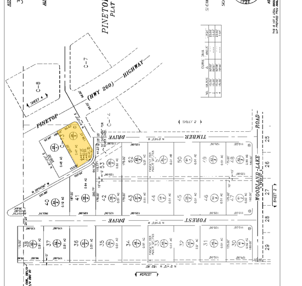 759 E White Mountain Blvd, Pinetop Lakeside, AZ à vendre - Plan cadastral – Image 1 sur 1