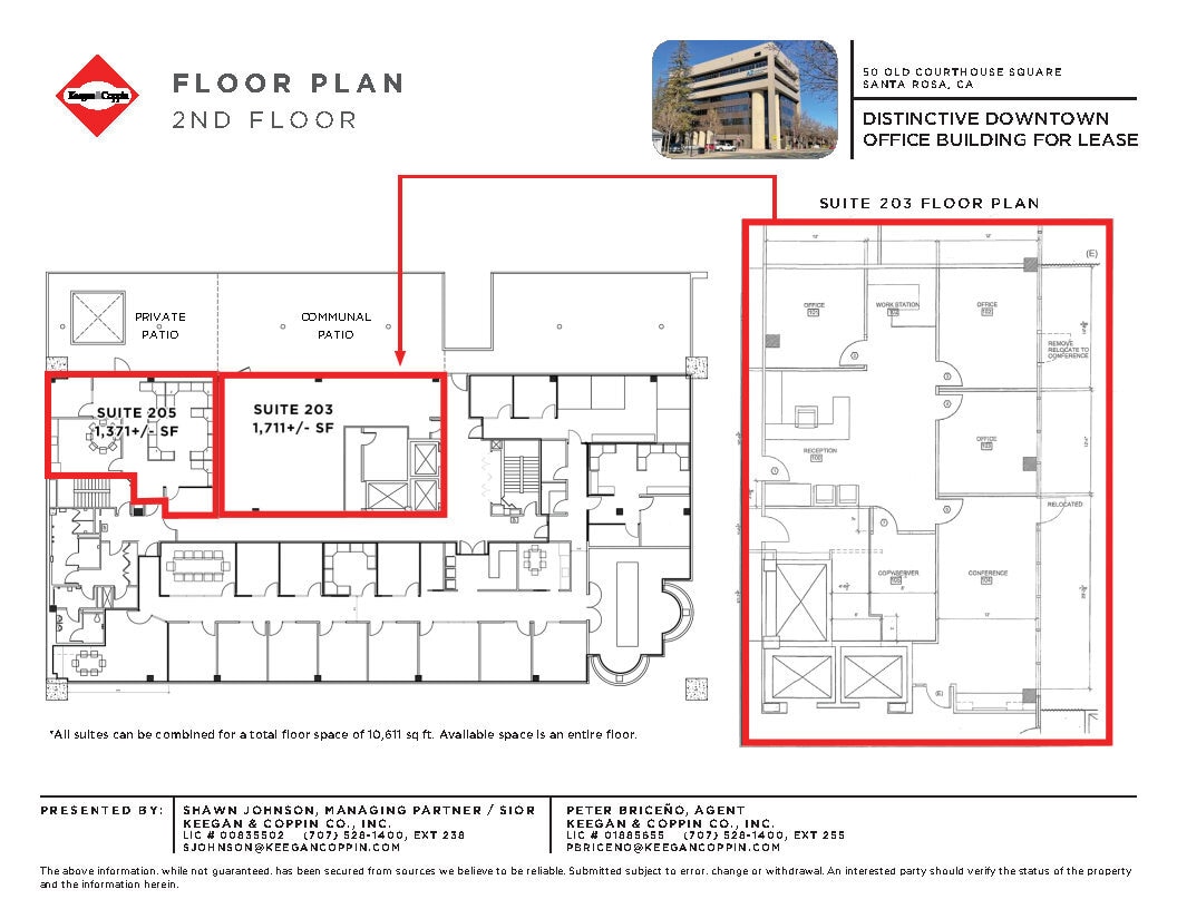 50 Old Courthouse Sq, Santa Rosa, CA à louer Plan d’étage– Image 1 sur 1