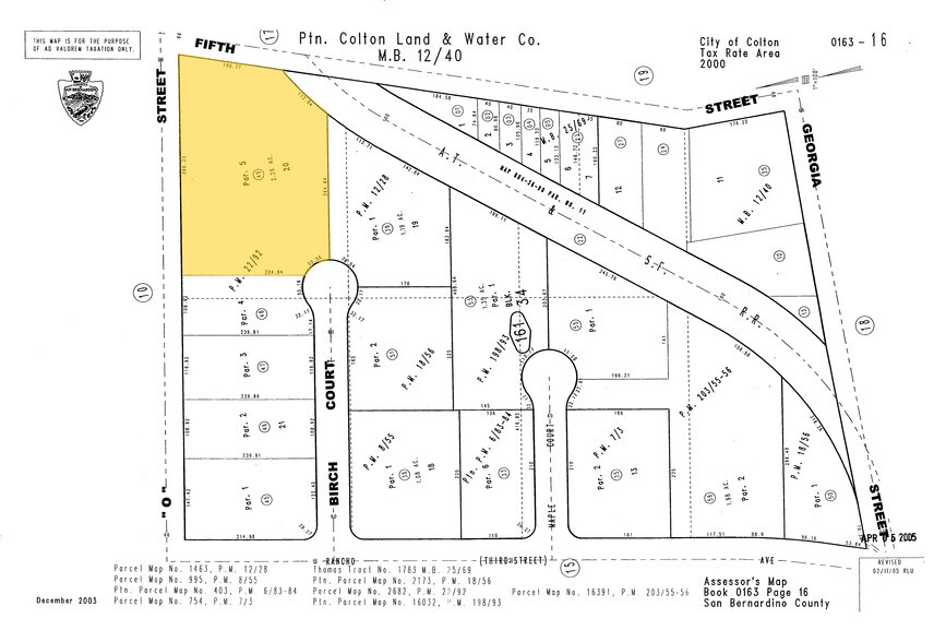 555 Birch Ct, Colton, CA à louer - Plan cadastral – Image 3 sur 3