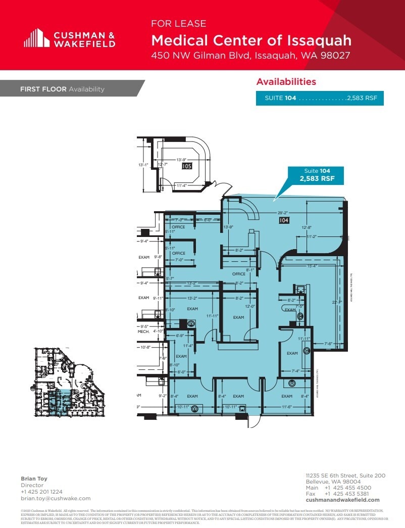 450 NW Gilman Blvd, Issaquah, WA à louer Plan d’étage– Image 1 sur 1