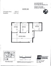 44 Gough St, San Francisco, CA à louer Plan de site– Image 1 sur 1