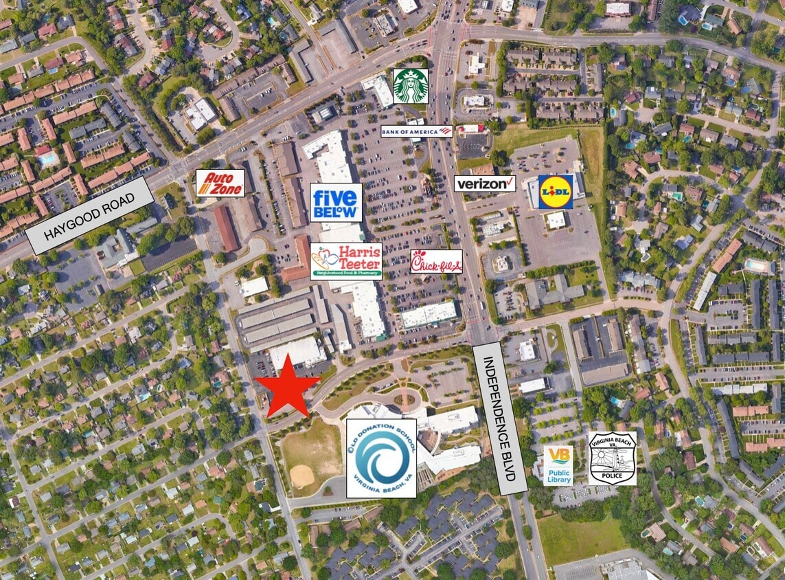 4696-4698 Honeygrove Rd, Virginia Beach, VA à louer Aérien– Image 1 sur 6