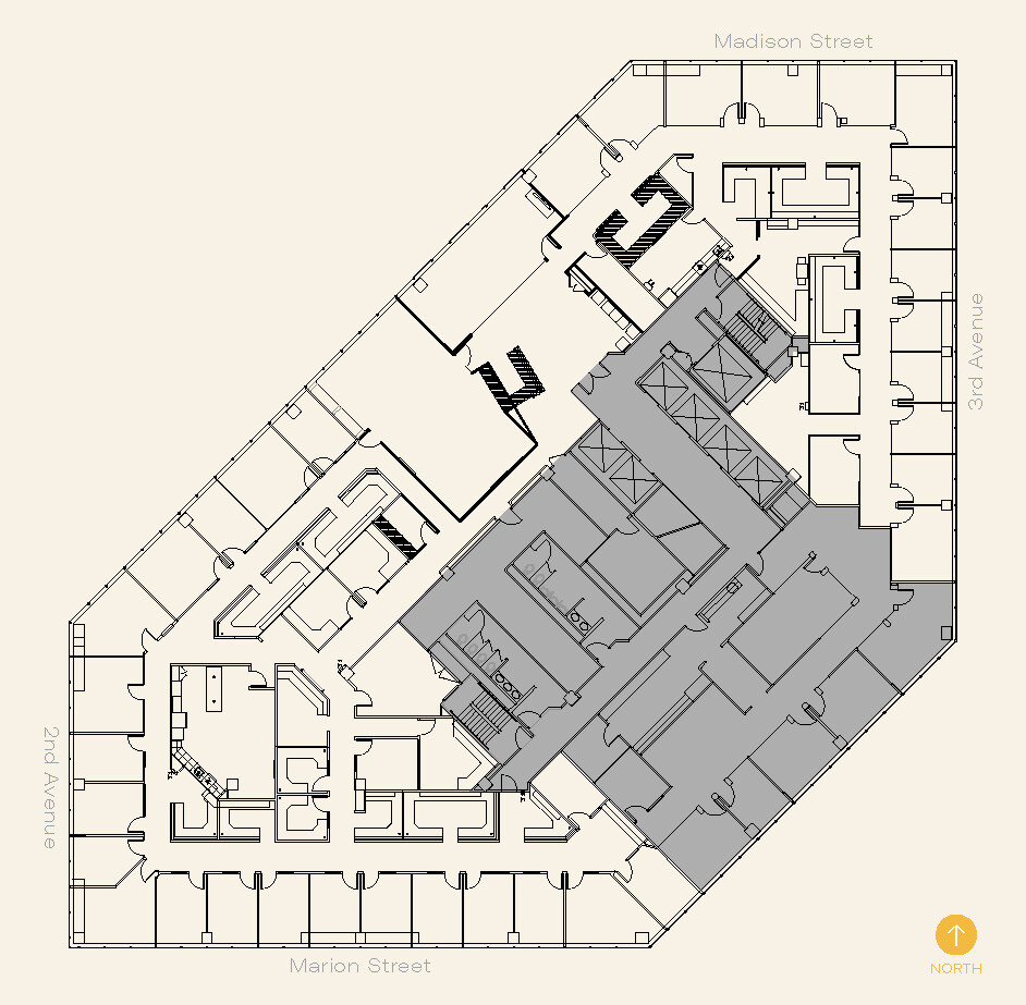 999 3rd Ave, Seattle, WA à louer Plan d’étage– Image 1 sur 5