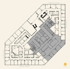 999 3rd Ave, Seattle, WA à louer Plan d’étage– Image 1 sur 5